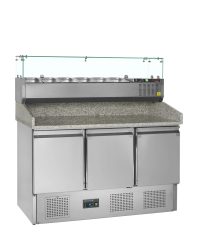 PT1365 + GVC33-140 Hűtőtt munkaasztal