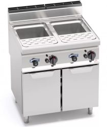 Ipari gázüzemű tésztafőző, 2x30 liter, 20 kW, BERTO'S