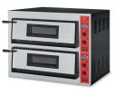   GGF TOP FR 72-44 elektromos pizzakemence 4+4 db 36-os pizzának körbe samottos