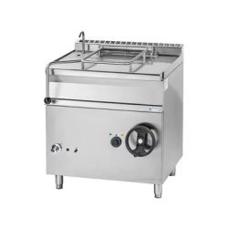 Billenőserpenyő, 50 L, gázüzem, kézi billentés, inox fenék, 10,3kW Billenőserpenyő, 50 L, gázüzem, kézi billentés, inox fenék, 10,3kW