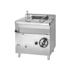   Billenőserpenyő, 80 L, gázüzem, kézi billentés, inox fenék, 13,9kW