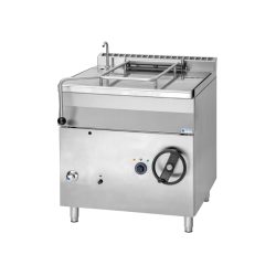 Billenőserpenyő, 80 L, gázüzem, kézi billentés, inox fenék, 13,9kW Billenőserpenyő, 80 L, gázüzem, kézi billentés, inox fenék, 13,9kW