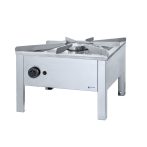   GASZTROMETÁL Gázüzemű főzőzsámoly, piezo gyújtás, rozsdamentes acél ráccsal,14kW