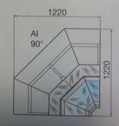 Marte AI 90° - Belső sarokpult