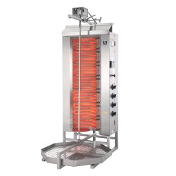 Ipari elektromos gyros sütő 4 égős, 80 kg POTIS