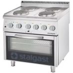   Ipari 4 égős gáztűzhely légkeveréses sütővel ,24 kW STALGAST