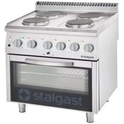 Ipari 4 égős gáztűzhely légkeveréses sütővel ,24 kW STALGAST