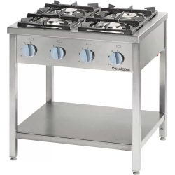 Ipari 4 égős gáztűzhely,  földgázos, 24kW STALGAST