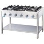 Ipari 6 égős gáztűzhely, földgázos, 36,5 kW STALGAST