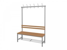 FITT EGYOLDALAS ÖLTÖZŐPAD WPC lécekkel 120 cm-es
