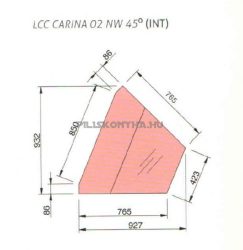 BKC Carina 02 INT45 CT - Pénztárpult (45°)