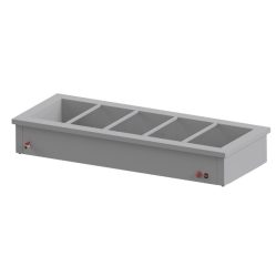 Melegentartó pult 5xGN1/1 asztali fűtőpaplanos