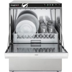 Digitális tányérmosogató gép mosószer adagolóval és nyomásfokozóval