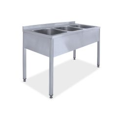 Mosogató hárommedencés Góliát 700x700x300 külső méret: 2300x820x850 mm Mosogató hárommedencés Góliát 700x700x300 külső méret: 2300x820x850 mm