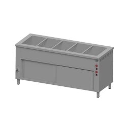 Melegentartó pult 5xGN1/1 alsó fűtéssel fűtőpaplanos