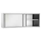 Faliszekrény tolóajtóval méret: 140×40×65 cm rozsdamentes acél Ferrara professional Faliszekrény tolóajtóval méret: 140×40×65 cm rozsdamentes acél Ferrara professional