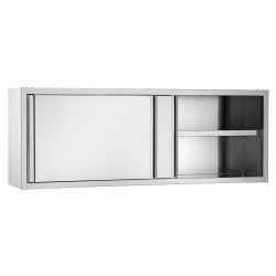 Faliszekrény tolóajtóval méret: 140×40×65 cm rozsdamentes acél Ferrara professional Faliszekrény tolóajtóval méret: 140×40×65 cm rozsdamentes acél Ferrara professional