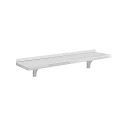Falipolc konzollal méret: 100x30 cm rozsdamentes acélból, ipari Falipolc konzollal méret: 100x30 cm rozsdamentes acélból, ipari