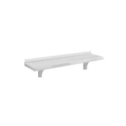 Falipolc konzollal méret: 80x30 cm rozsdamentes acélból, ipari Falipolc konzollal méret: 80x30 cm rozsdamentes acélból, ipari