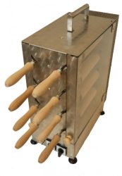 REK-8 Elektromos kürtöskalács sütő gép, 8+8 fás