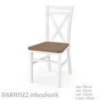 DARIUSZ2 étkezőszék fehér-éger