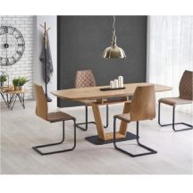 Blacky Összecsukható Asztal 160-220 cm Arany Tölgy Fekete