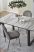 MARLEY étkezőasztal bővithető 160-200 cm márvány-fekete
