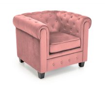 Eriksen fotel rózsaszín bársony