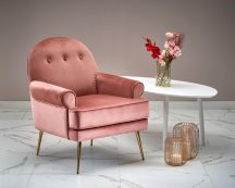 Santi fotel rózsaszín arany