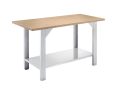  Elemes rendszerű munkapad – eurokraft basic lapszélesség 1500 mm, rakodópolccal