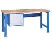   Állítható magasságú munkapad, moduláris rendszerű 1 faliszekrény ajtóval (magasság 421 mm)