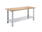   Elemes rendszerű munkapad – eurokraft basic lapszélesség 1850 mm, rakodópolccal