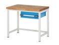   Munkapad zártszelvényes kivitelben – eurokraft pro 1 fiók, 150 mm