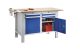 Elemes rendszerű munkapad – eurokraft basic lapszélesség 1500 mm, 4 fiók, 2 ajtó Elemes rendszerű munkapad – eurokraft basic lapszélesség 1500 mm, 4 fiók, 2 ajtó