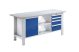 Elemes rendszerű munkapad – eurokraft basic lapszélesség 1850 mm, 4 fiók, 1 ajtó Elemes rendszerű munkapad – eurokraft basic lapszélesség 1850 mm, 4 fiók, 1 ajtó