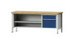   Munkapad zártszelvényes kivitelben – ANKE 1 db 180 mm magas fiók, 1 db 360 mm magas fiók