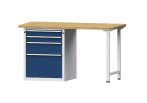   Munkapad zártszelvényes kivitelben – ANKE 4 fiók: 2 x 90, 1 x 180, 1 x 360 mm