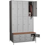 PLUS 4/8 AC Cipőtartós+ülőpados öltözőszekrény, öltözőszekrény rekesz 8 db, cipőtároló rekesz 8 db PLUS 4/8 AC Cipőtartós+ülőpados öltözőszekrény, öltözőszekrény rekesz 8 db, cipőtároló rekesz 8 db