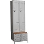 PLUS Z4 ACG Cipőtartós+ülőpados öltözőszekrény, öltözőszekrény rekesz 4 db, cipőtároló rekesz 4 db PLUS Z4 ACG Cipőtartós+ülőpados öltözőszekrény, öltözőszekrény rekesz 4 db, cipőtároló rekesz 4 db