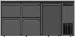   TC BBCL3-552 | Bárhűtő 1 ajtóval, 2 db 1/3-os, 2 db 2/3-os fiókkal