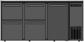 TC BBCL3-552 | Bárhűtő 1 ajtóval, 2 db 1/3-os, 2 db 2/3-os fiókkal