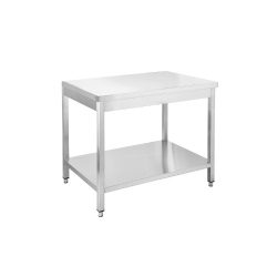 Rozsdamentes munkaasztal alsó polccal, 1600x600x850 mm Rozsdamentes munkaasztal alsó polccal, 1600x600x850 mm