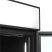 FSC1000H BLACK - Nyíló üvegajtós, felépítményes hűtővitrin